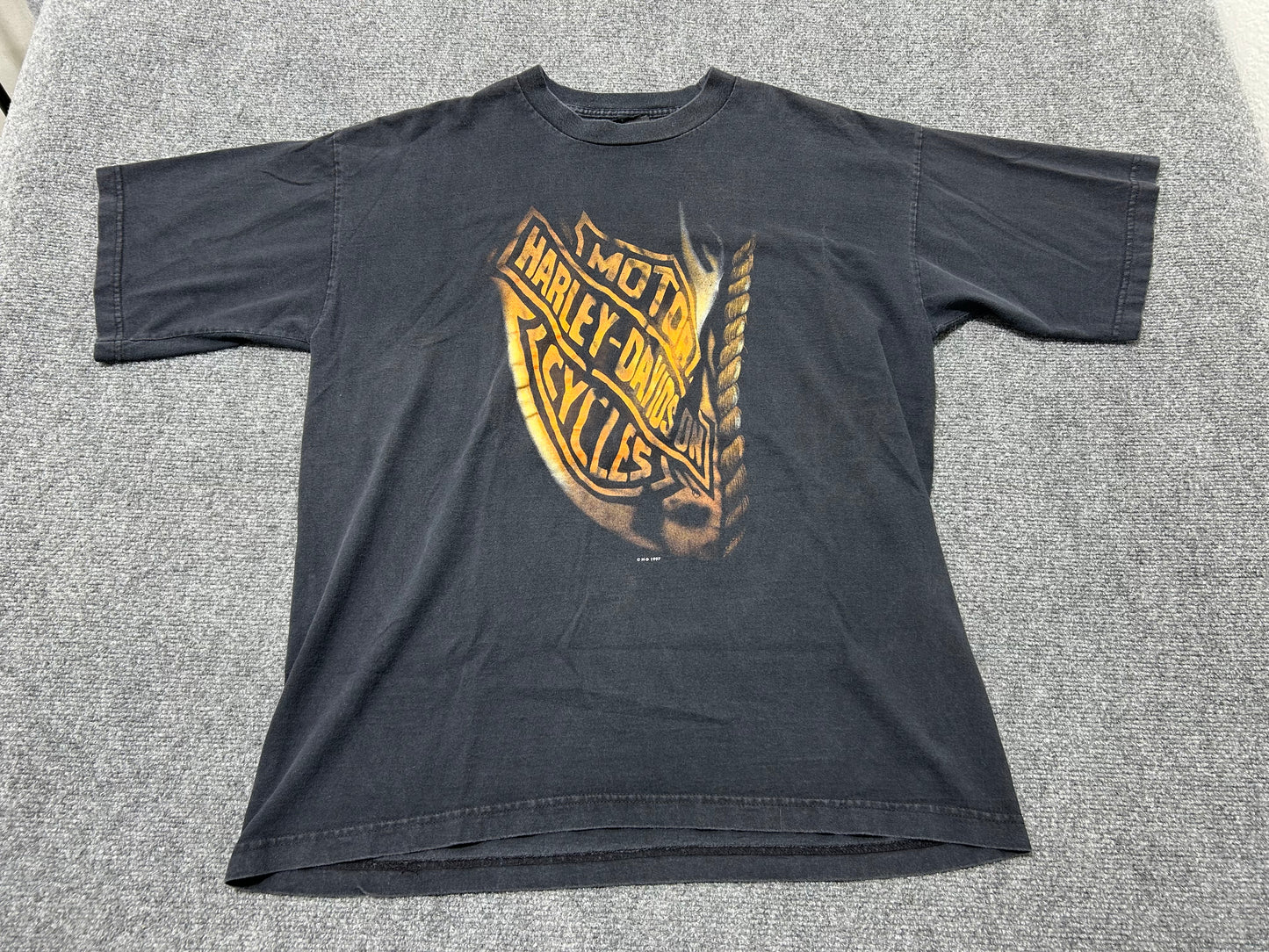 1997 Harley Davidson Cancun Mexico Tee - Black Size XL