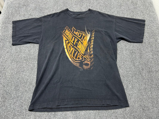 1997 Harley Davidson Cancun Mexico Tee - Black Size XL