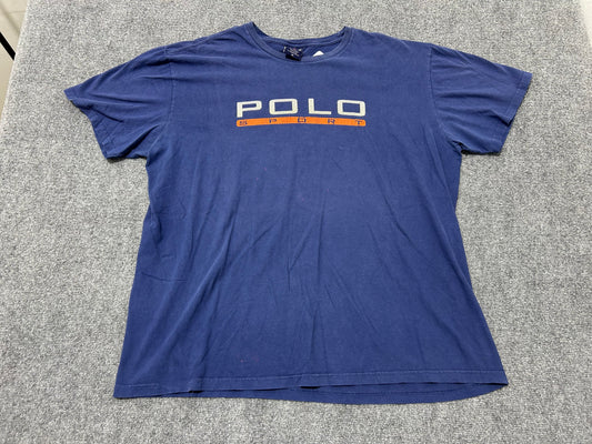 Polo Sport Spell Out - Navy / Orange Size XL