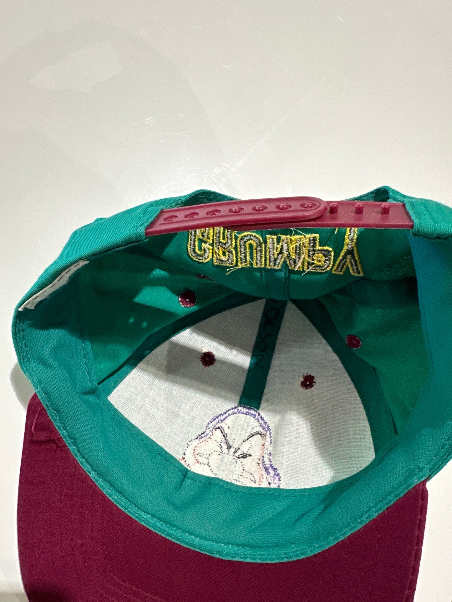 Kids Grumpy Hat - Green/Burgundy