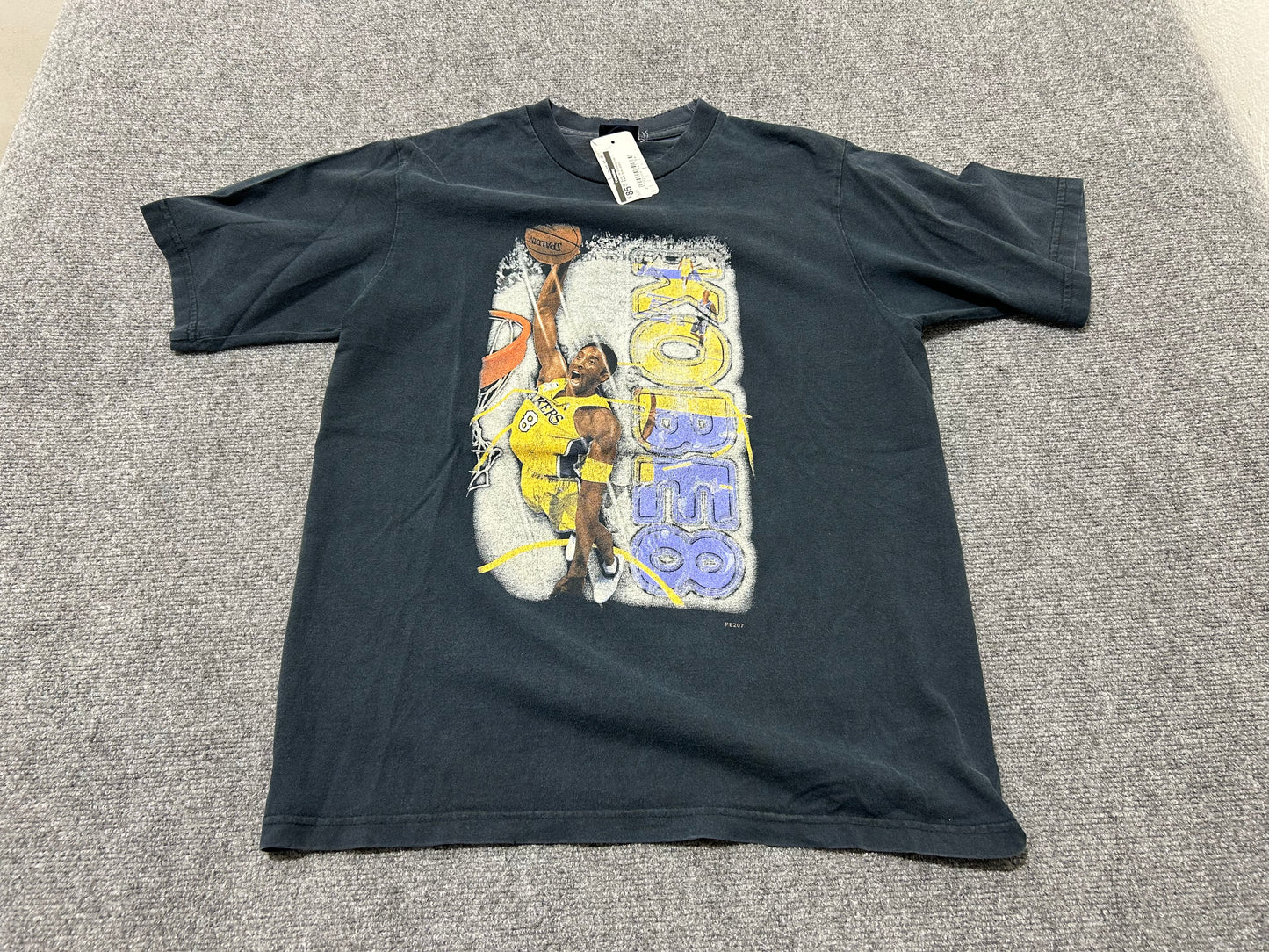 Kobe #8 Dunking Tee - Black Size Large