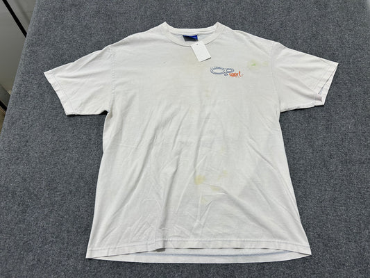 OP Ocean Pacific Sport Tee - White Size XL