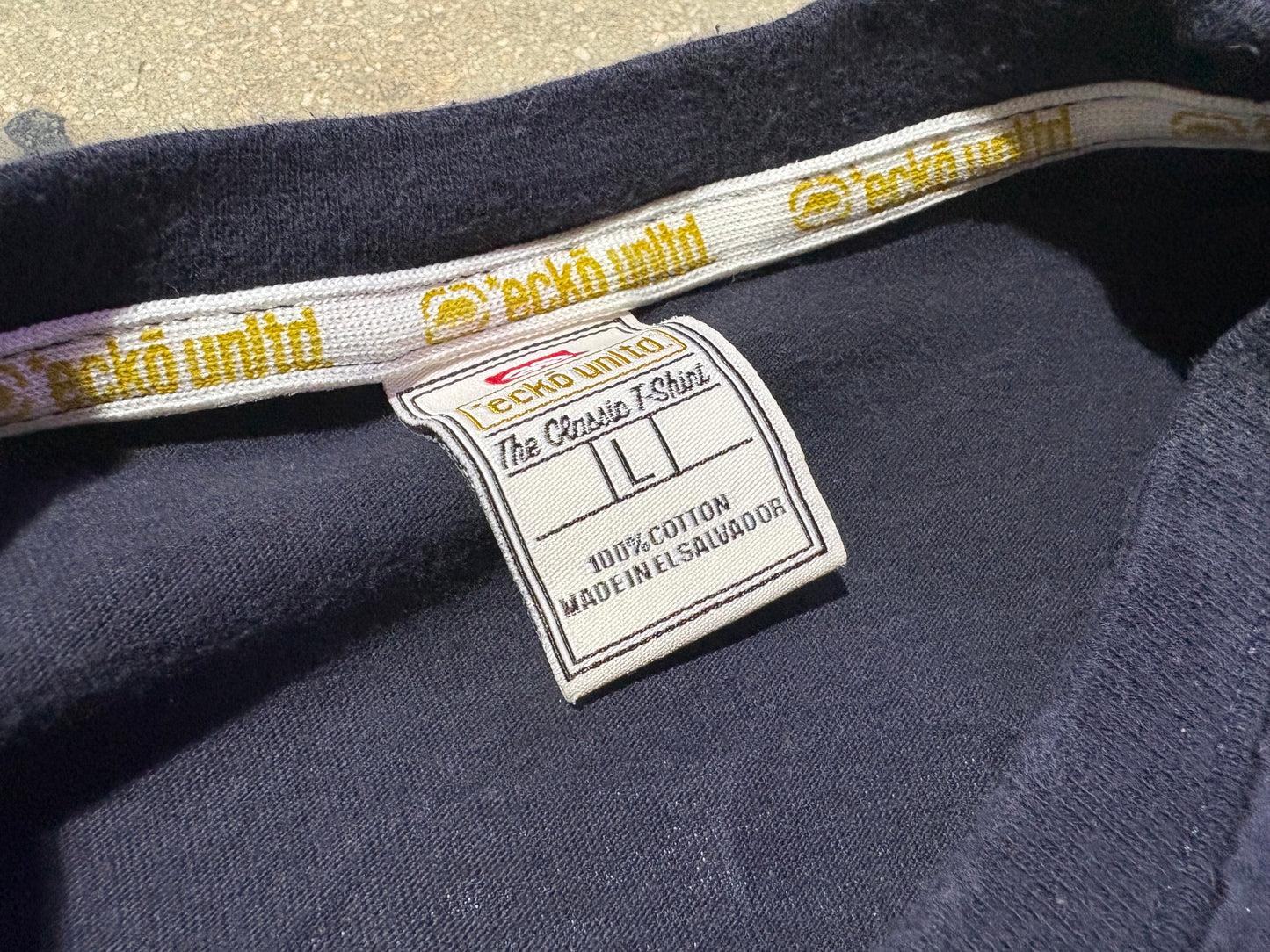 Ecko Unlimited Classic Logo Tee - Navy Size Large