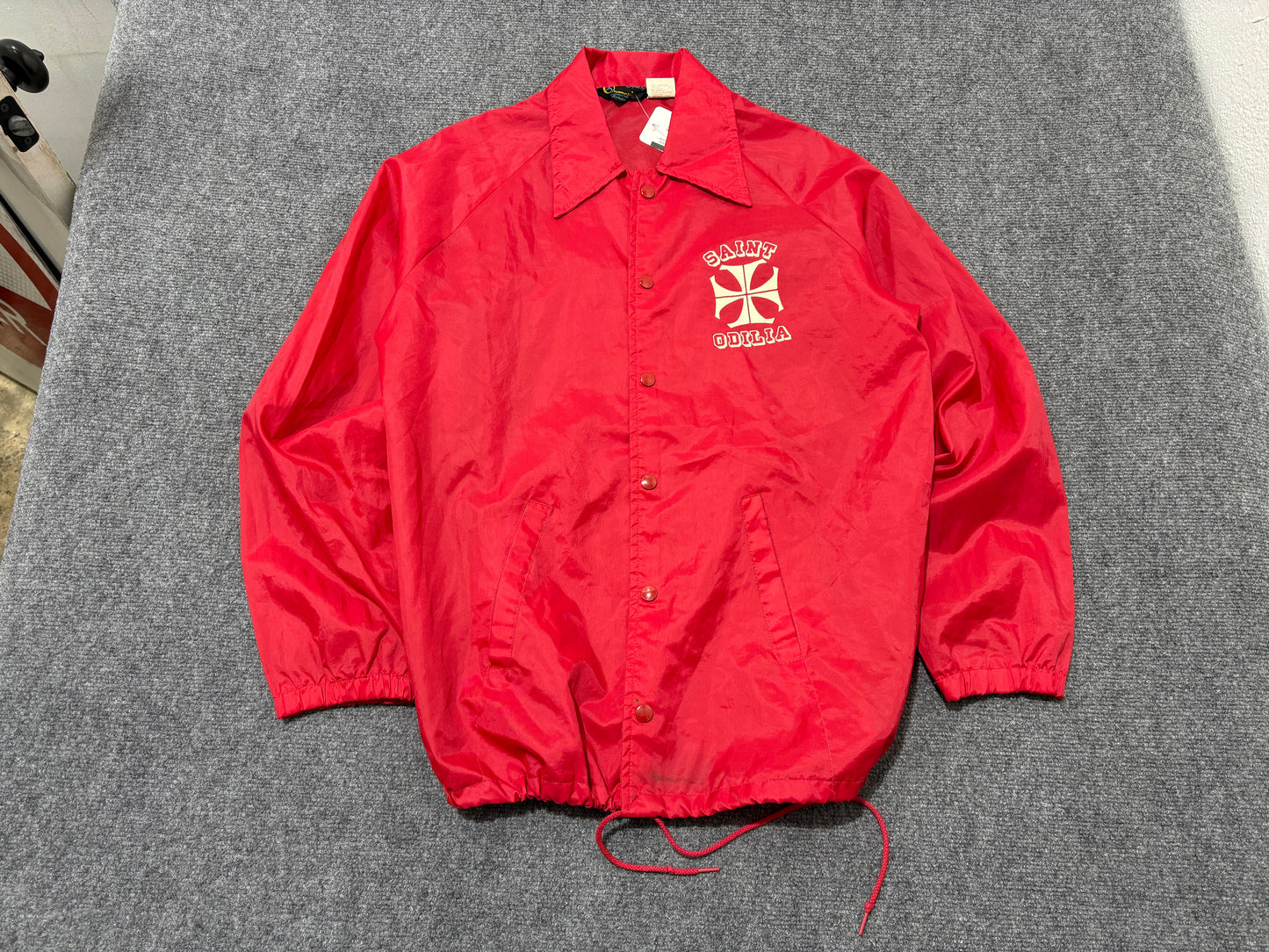 Champion Saint Odilia Knights Coaches Jacket - Red Size Medium