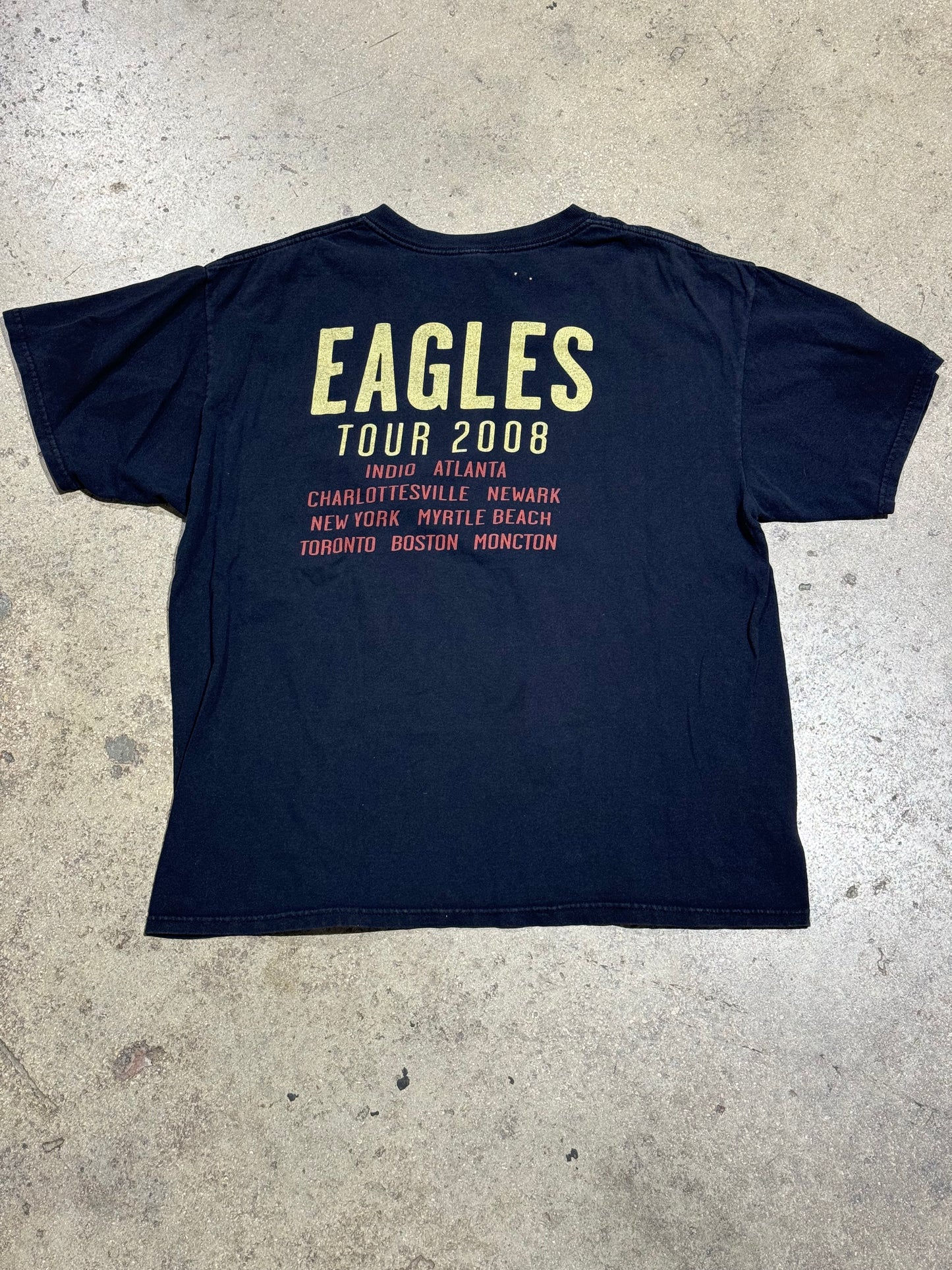 2008 Eagles Tour Tee - Black Size XL