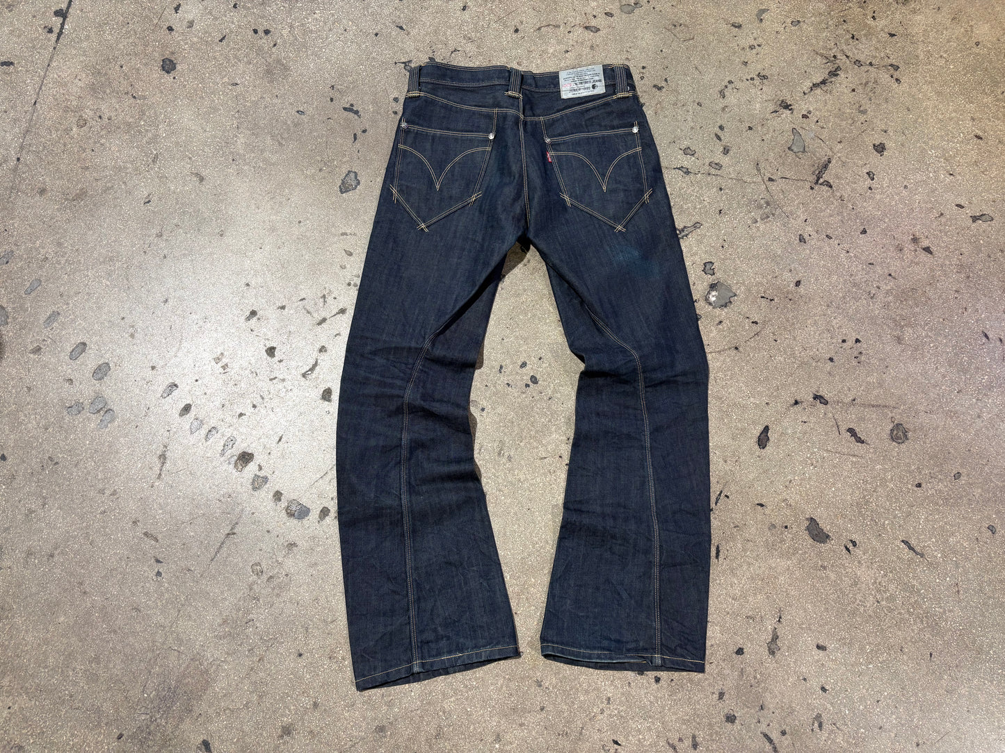 1999 Levis Engineered Selvedge Denim Jeans - Blue Size 30