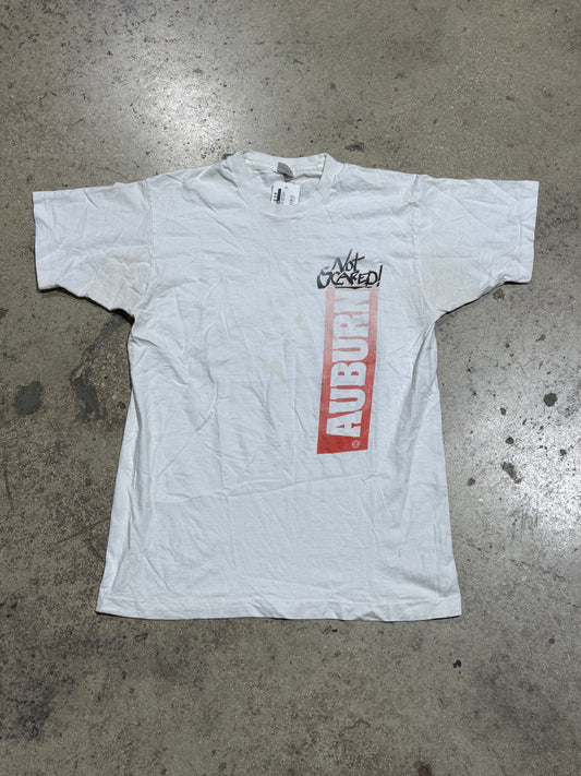 Auburn Not Scared Tee - White Size Large
