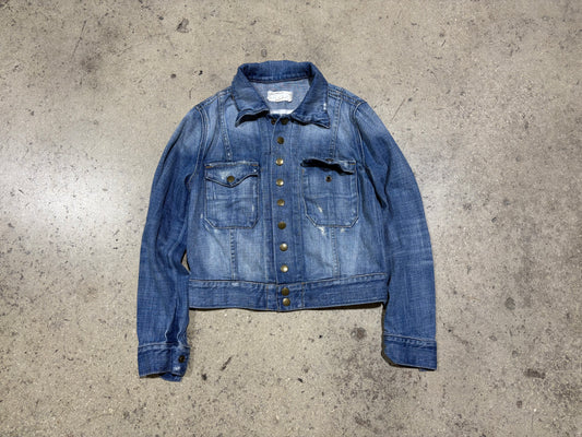 Womens Current Elliot Denim Jean Jacket - Blue Size 0