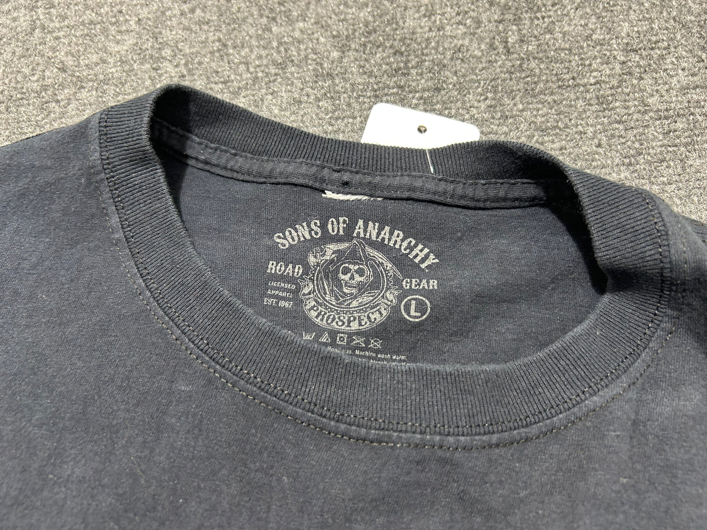 Cutoff Sleeveless 2012 Sons Of Anarchy Tee - Black Size Large