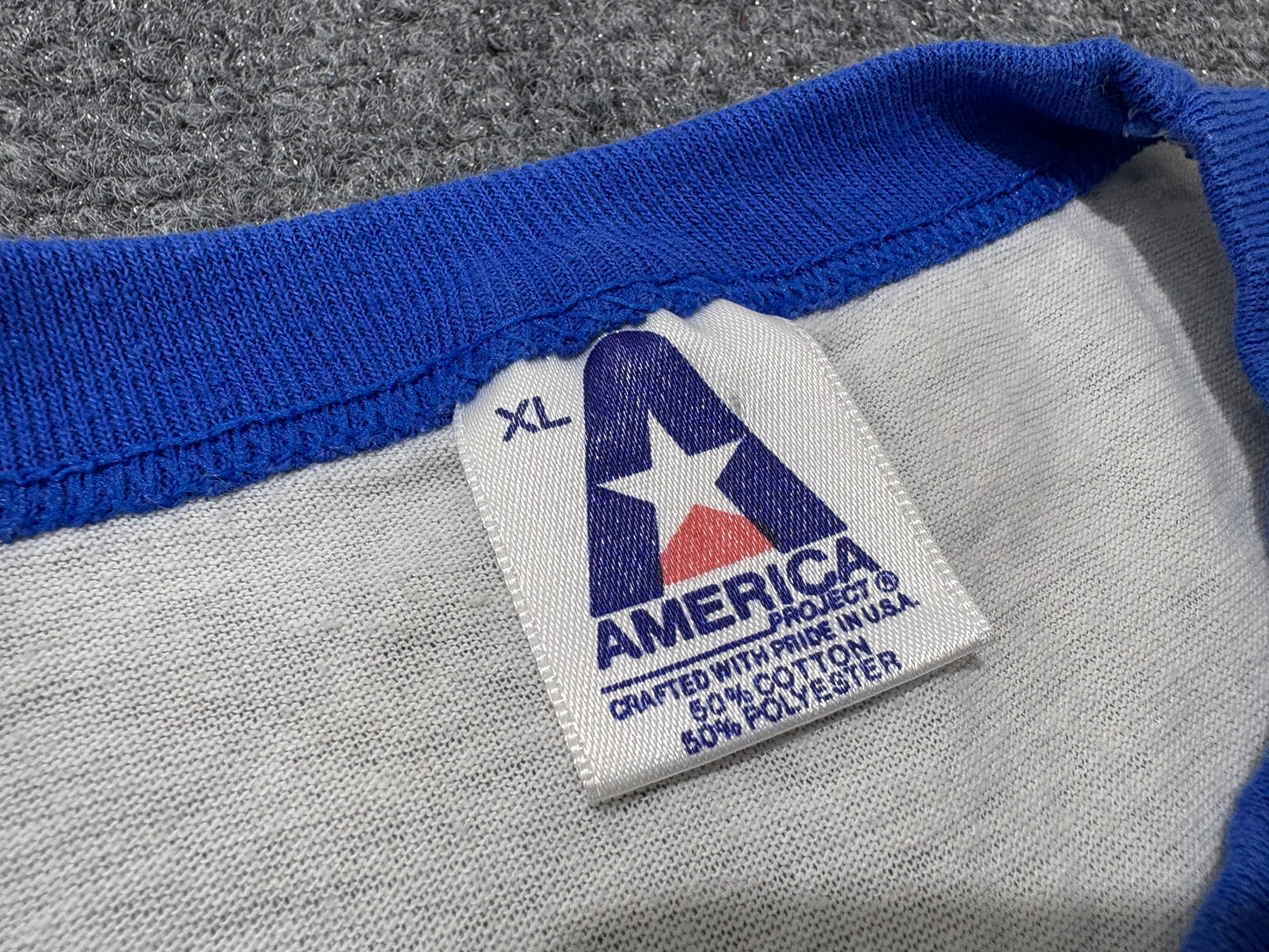 80s WSVM 24 Horas Ringer Tee - White Size XL