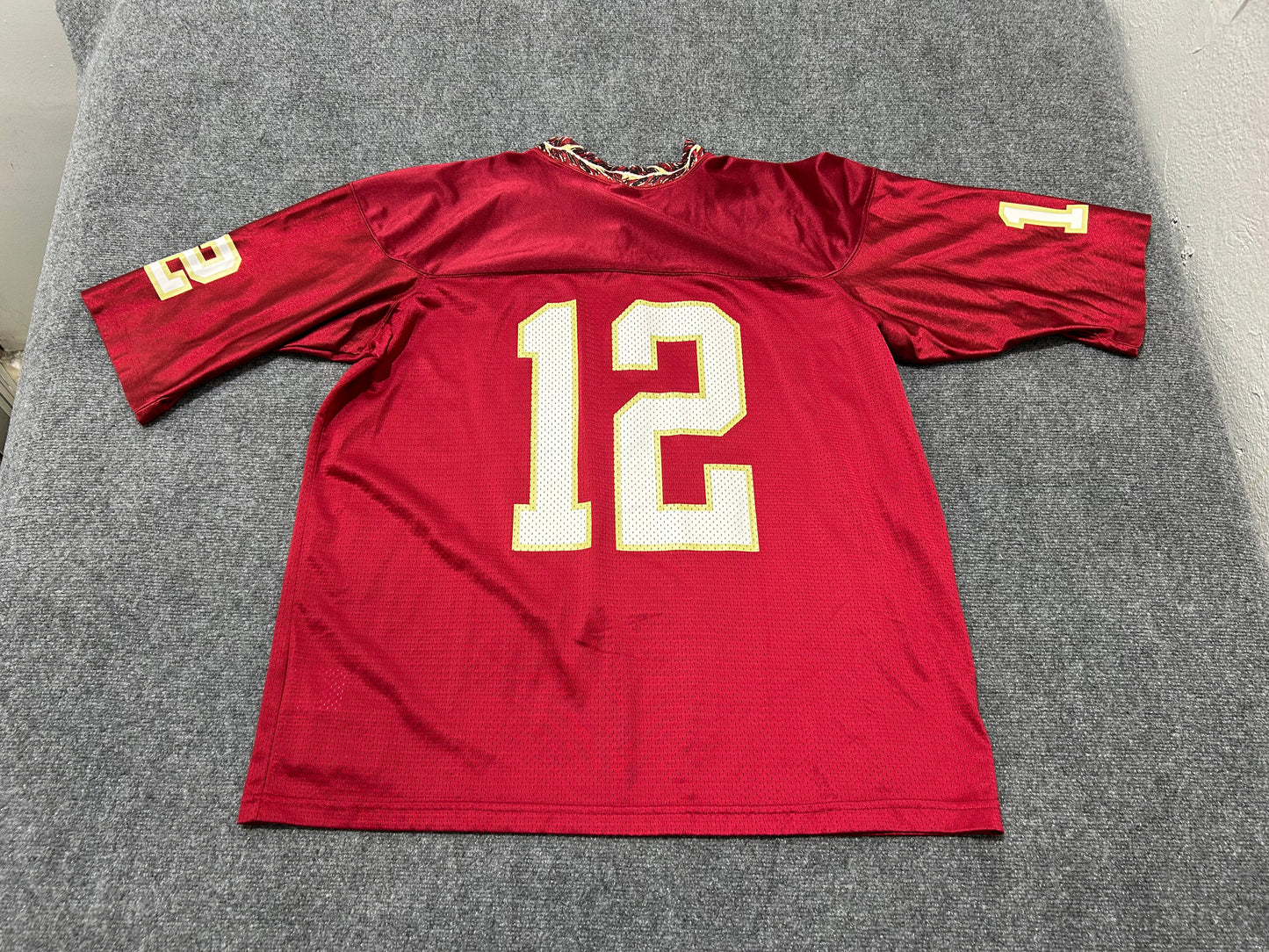FSU #12 Football Jersey - Garnet Size Large