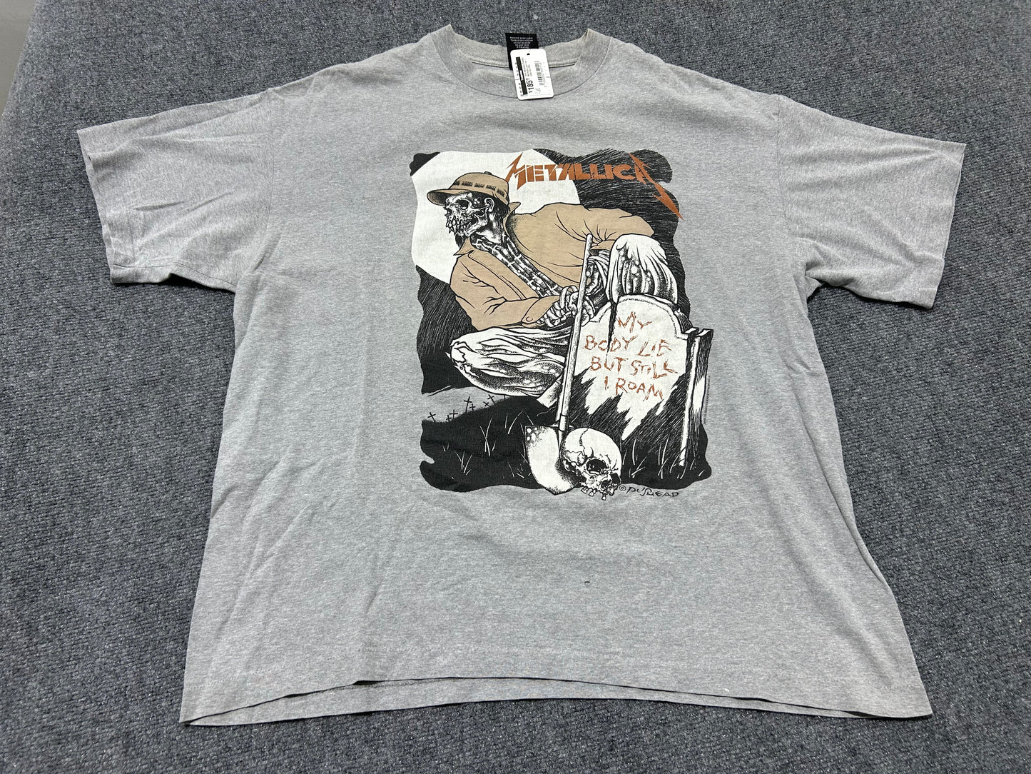 1994 Metallica Pushed My Blood Lies Tee - Gray Size XXL