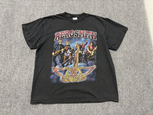 2001 Aerosmith Rap Style Tee -Black Size Large