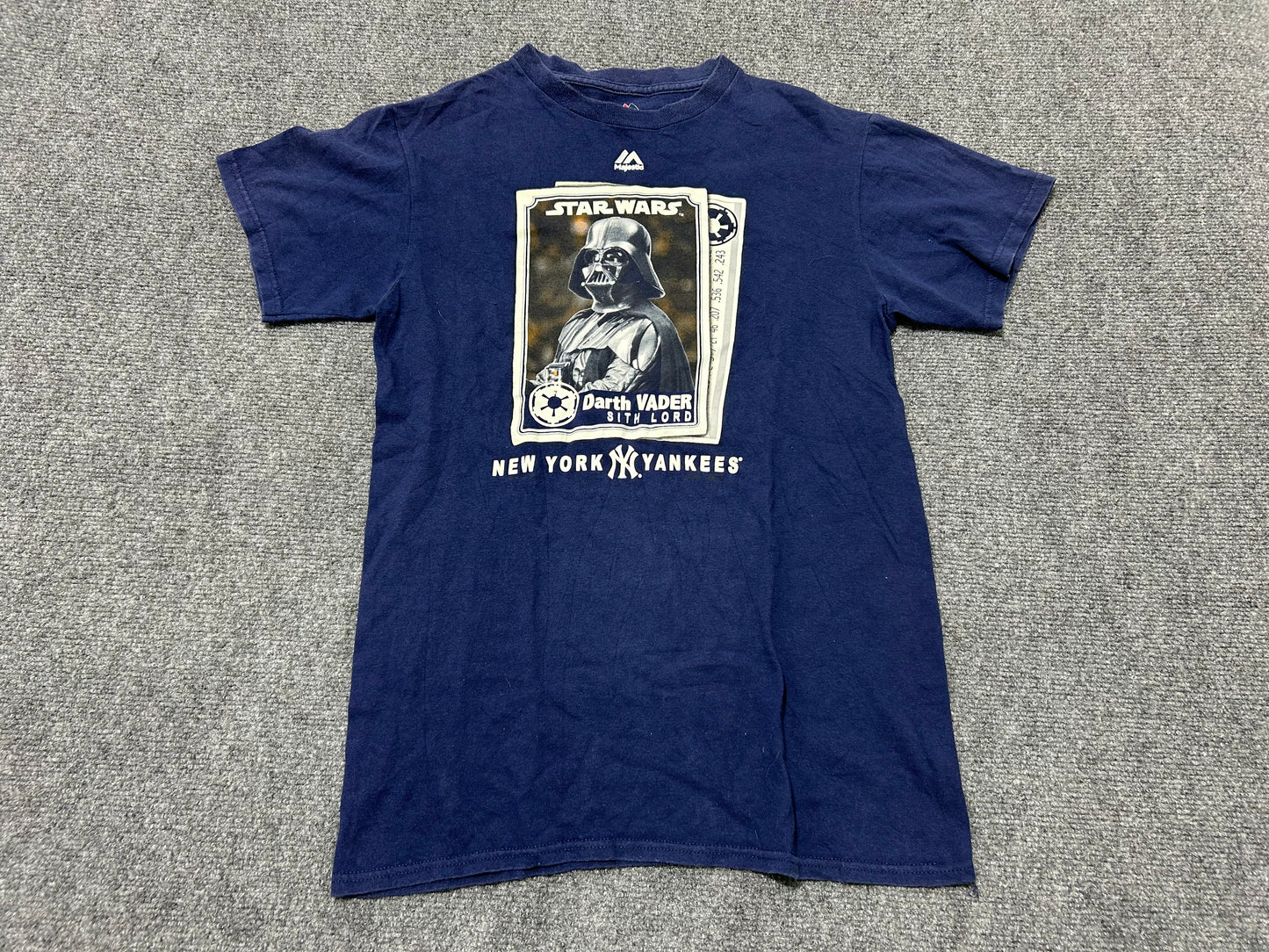 Darth Vader New York Yankees Tee - Navy Size Small (con)