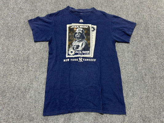 Darth Vader New York Yankees Tee - Navy Size Small (con)