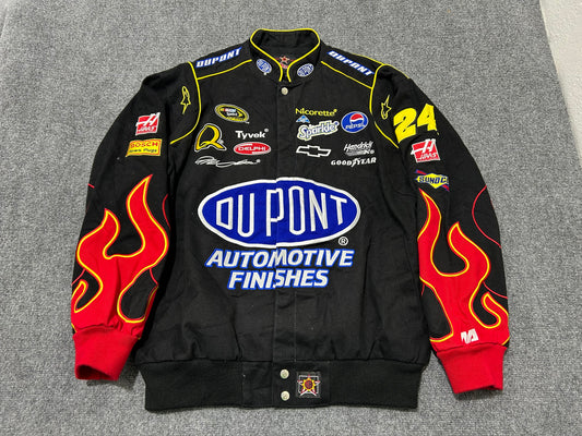 Jeff Hamilton Dupont Nascar Racing Jacket - Black Size Large