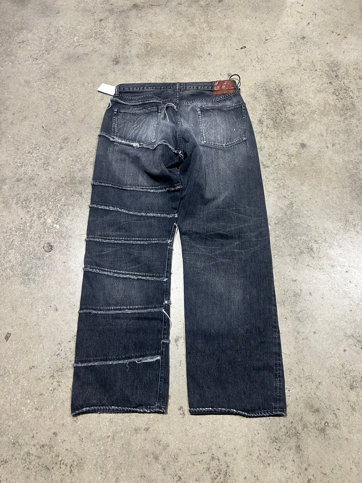 Kamiya Paneled Jeans - Black Size XL(con)
