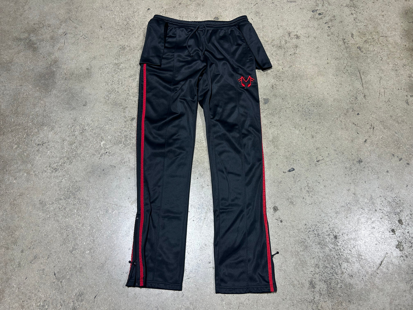 Midnight Studios Pocket Sweatpants - Black Red Size 3(con)