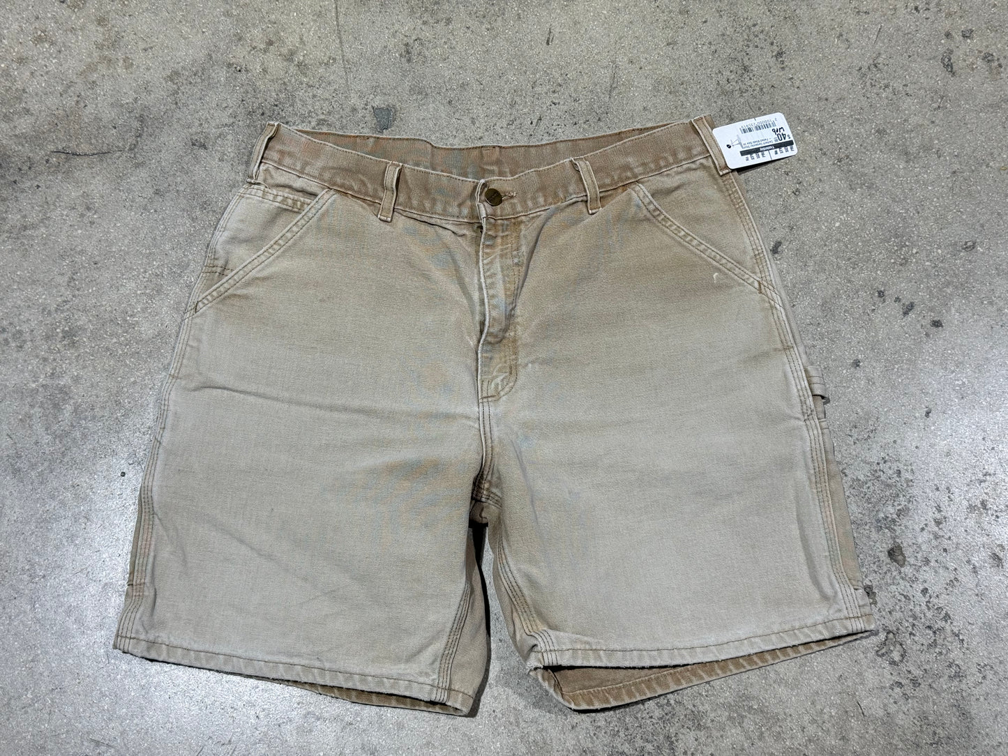 Carhartt Carpenter Shorts - Faded Khaki Size 34