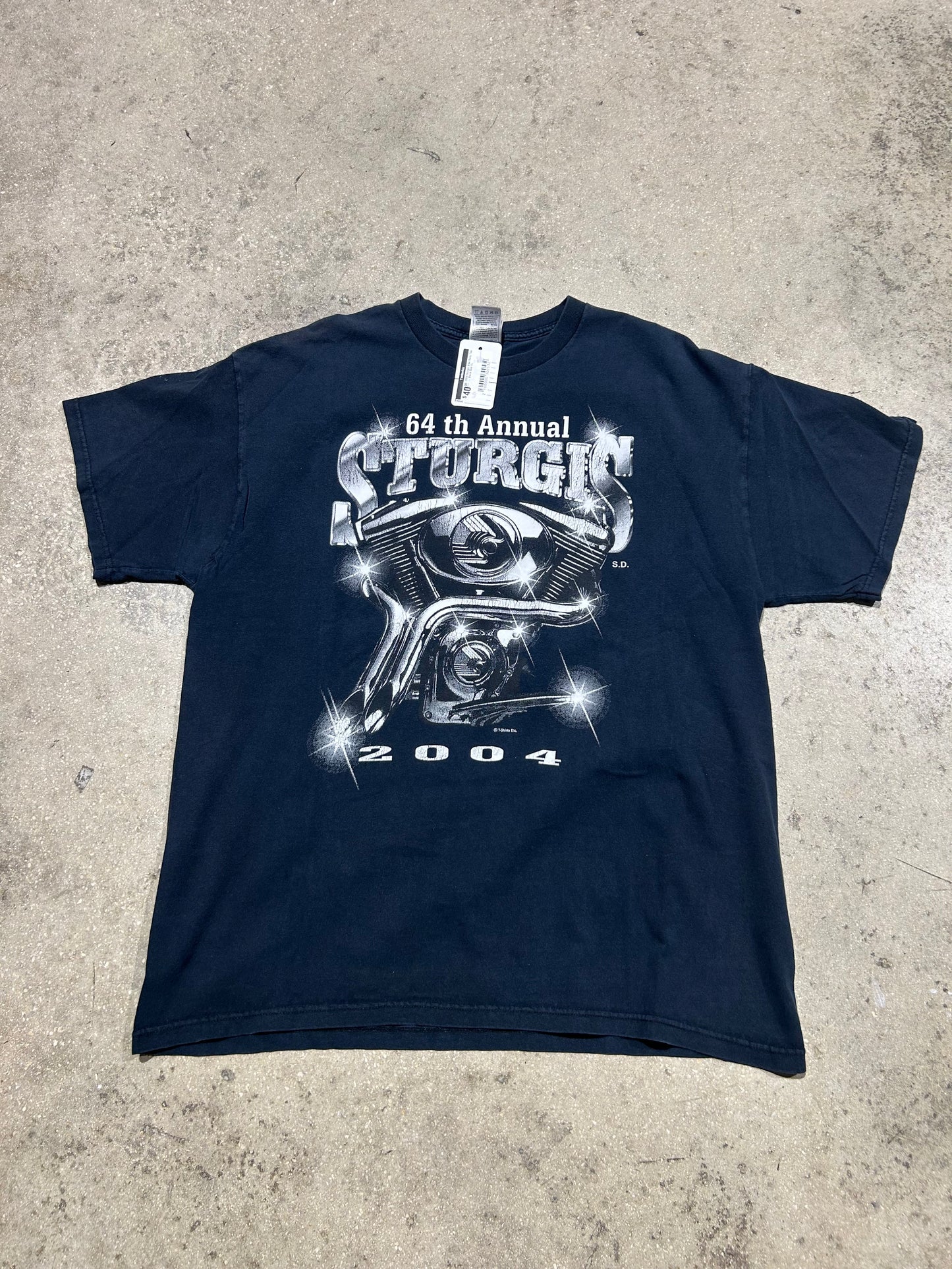 2004 Sturgiz Bike Rally Tee - Black Size XL