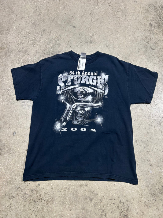 2004 Sturgiz Bike Rally Tee - Black Size XL