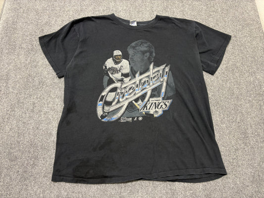 1991 Salem LA Kings Wayne Gretzky Tee - Black Size XL