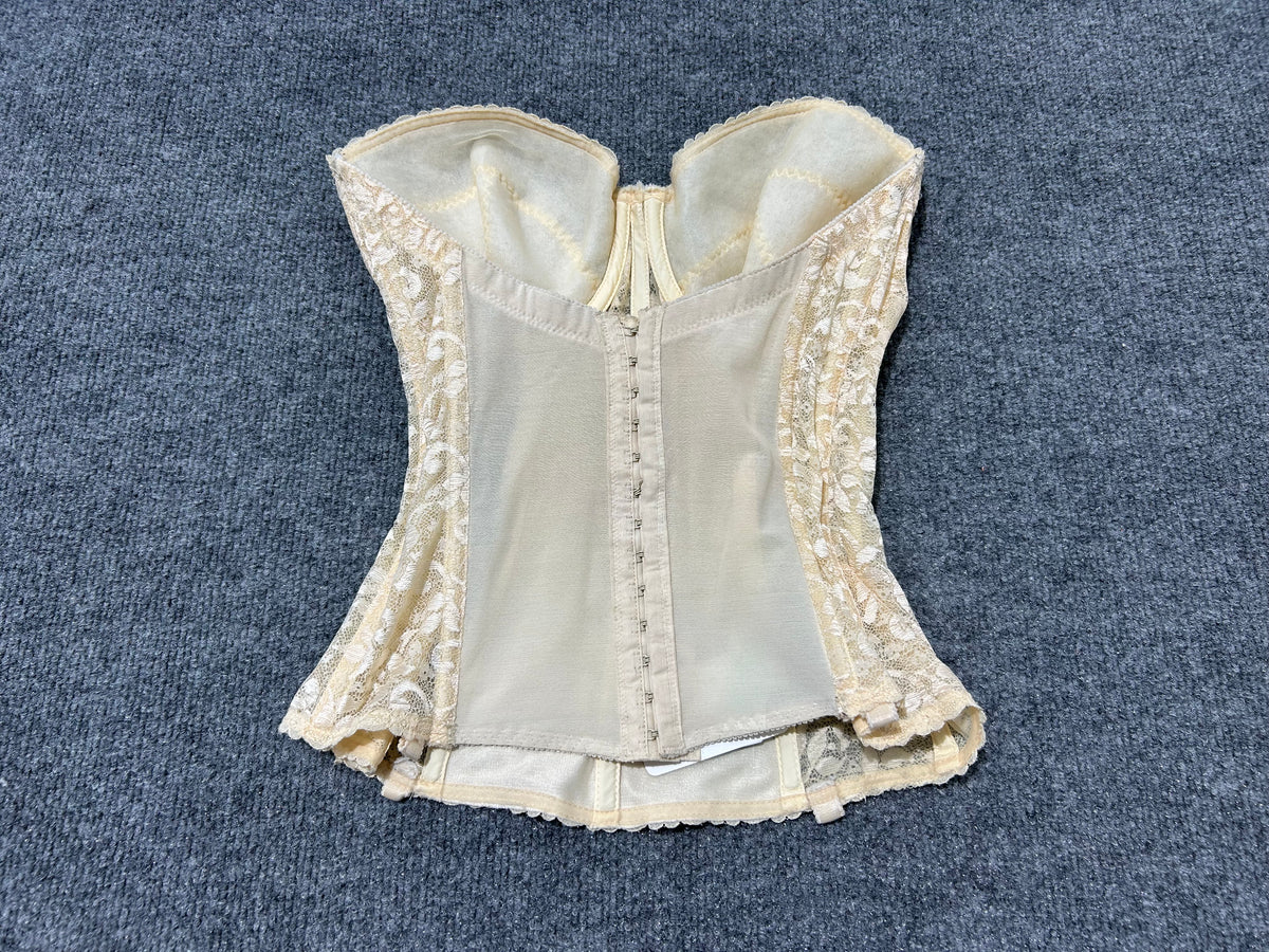 90s Lace Corset - Pink Size 34