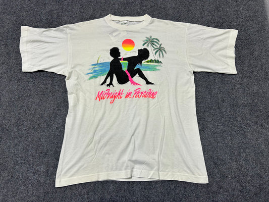 Midnight In Paradise Sex Tee - White Size XL