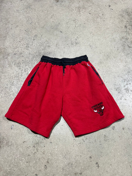 Chicago Bulls Sweat Shorts - Red/Black Size Large