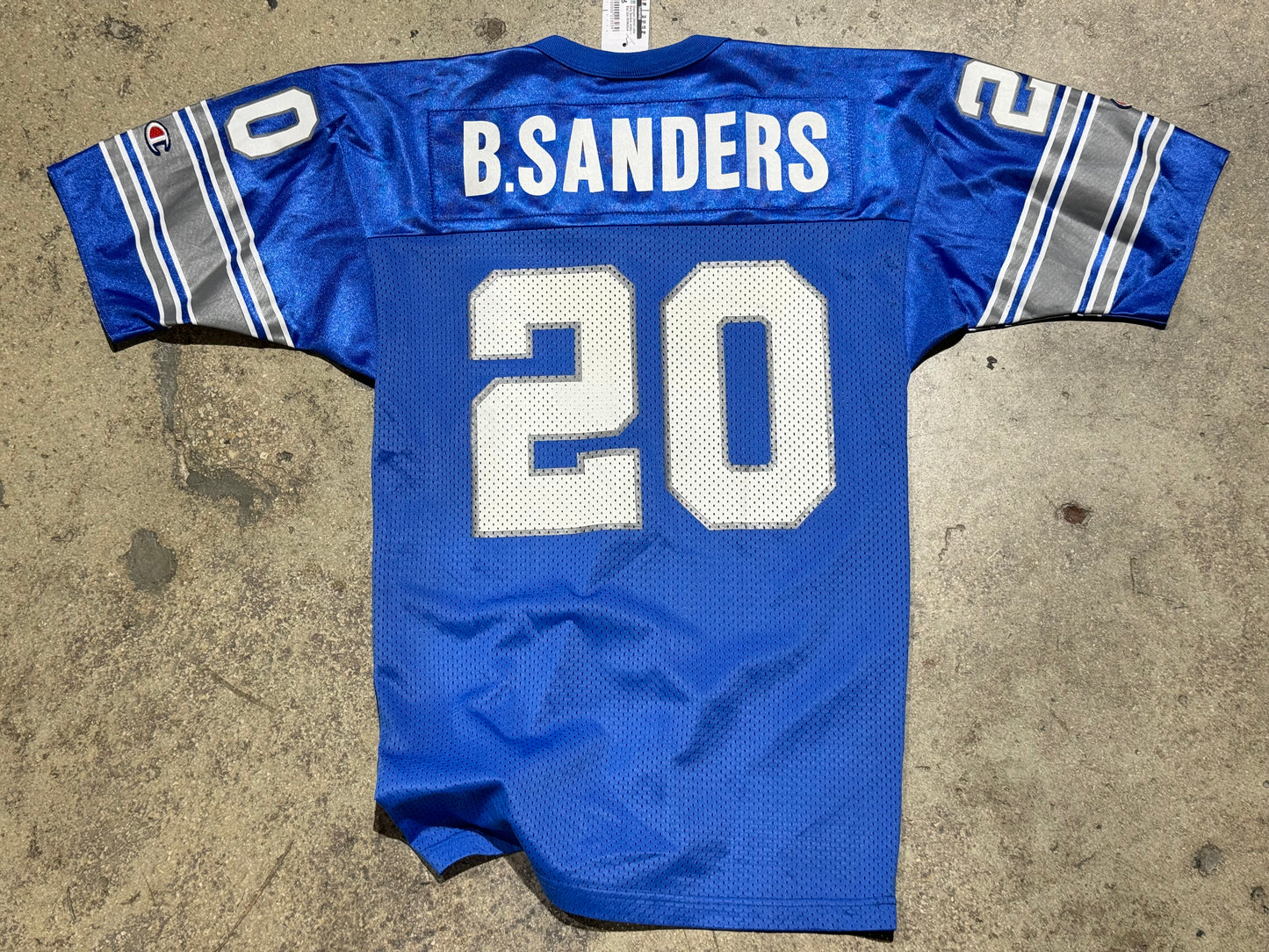 Champion Detroit Lions Barry Sanders Jersey - Blue Size 40/Medium