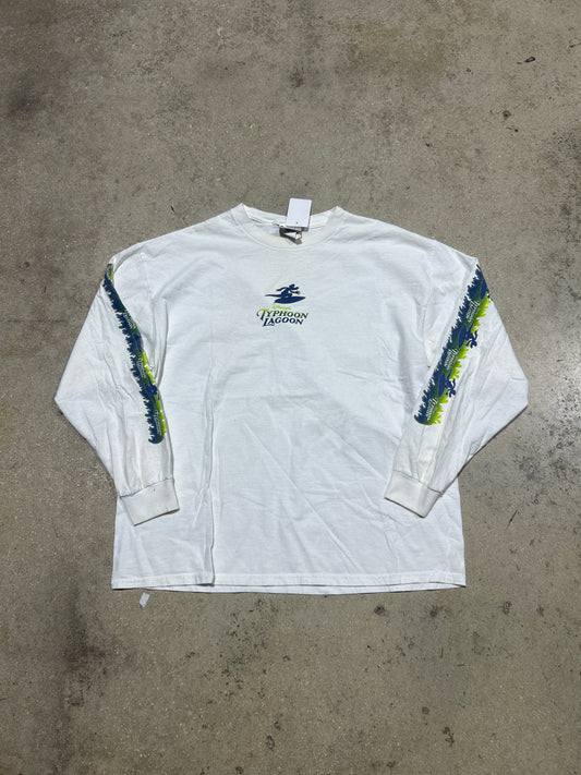 90s Disney Typhoon Lagoon Longsleeve Tee - White Size XL