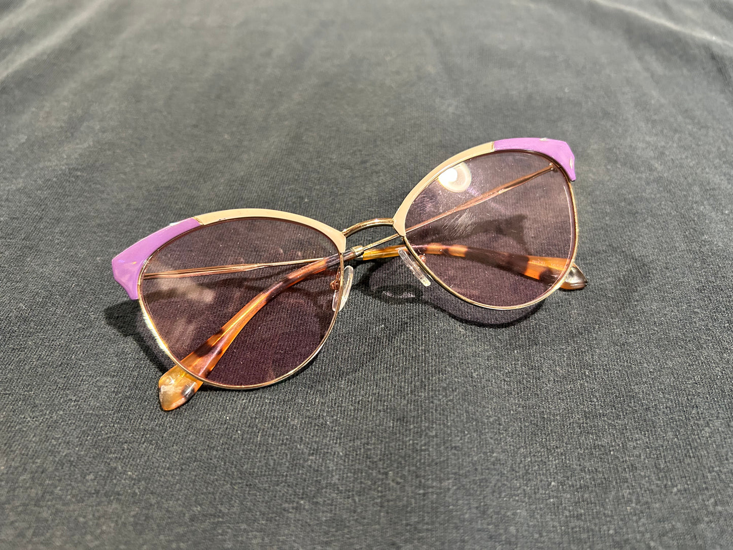Miu Miu Cat Eye Sunglasses - Purple/Pink/Brown