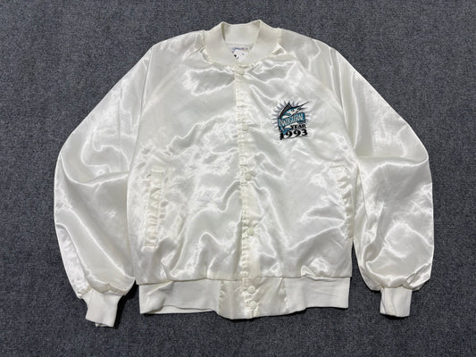 1993 Chalk Line Marlins Inaugural Jacket - White Size Large
