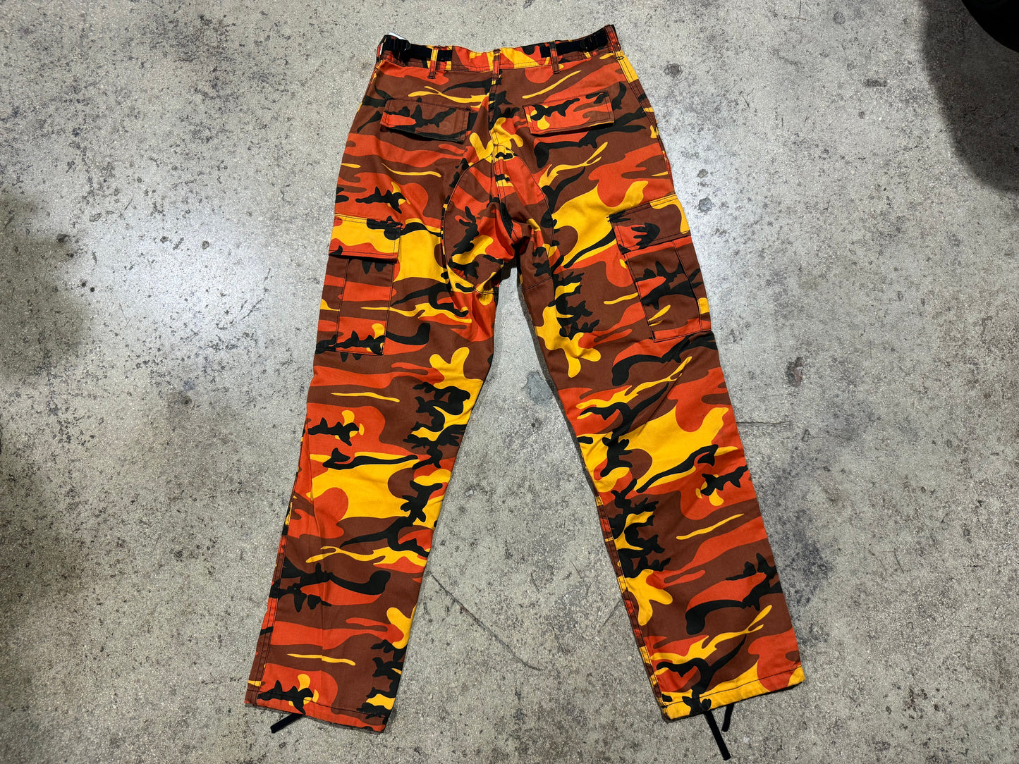 Urban Camo Cargos - Orange Size 32x34