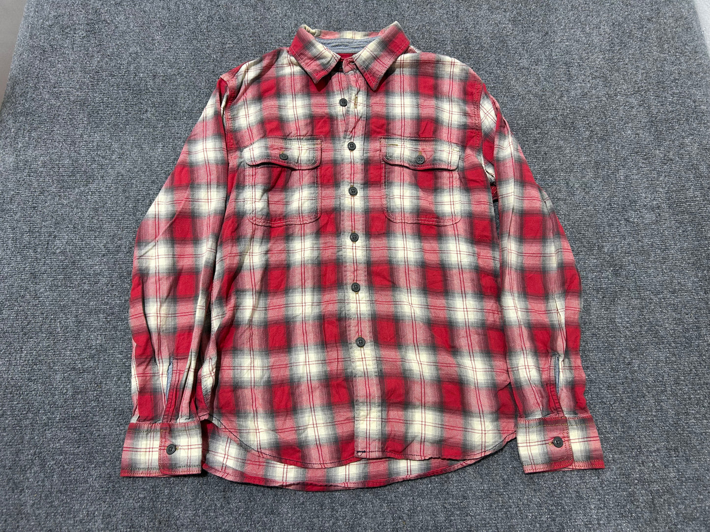 GAP Jeans Western Button Up Shirt - Red/White Size Medium