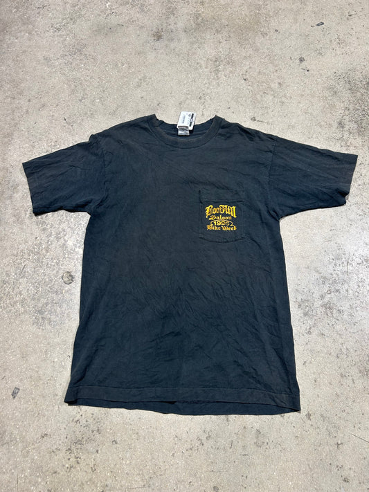 1996 Boot Hill Saloon Eagle Tee - Black Size Large