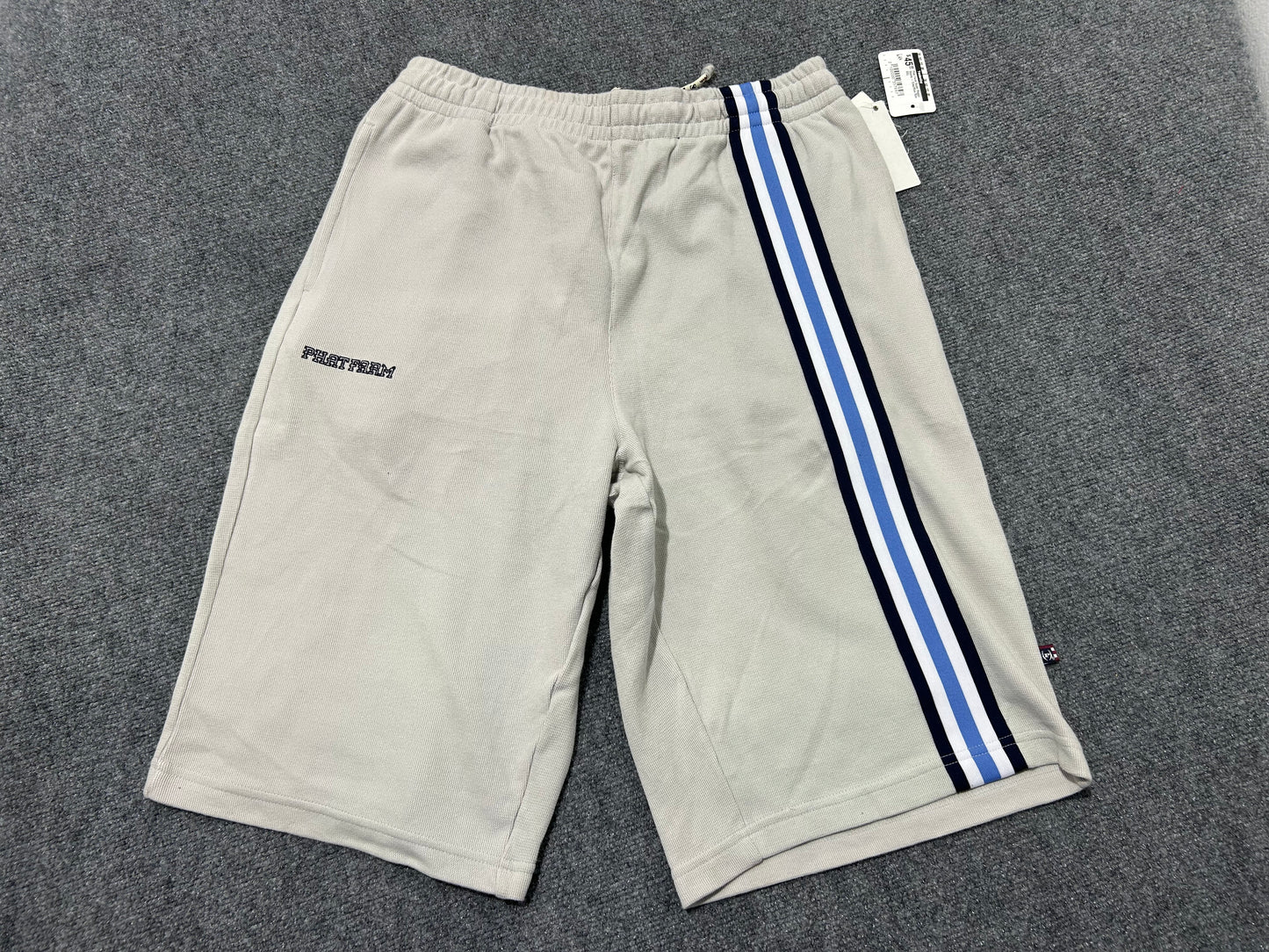 Phat Farm Super Baggy Shorts - Gray/Blue Size XXL