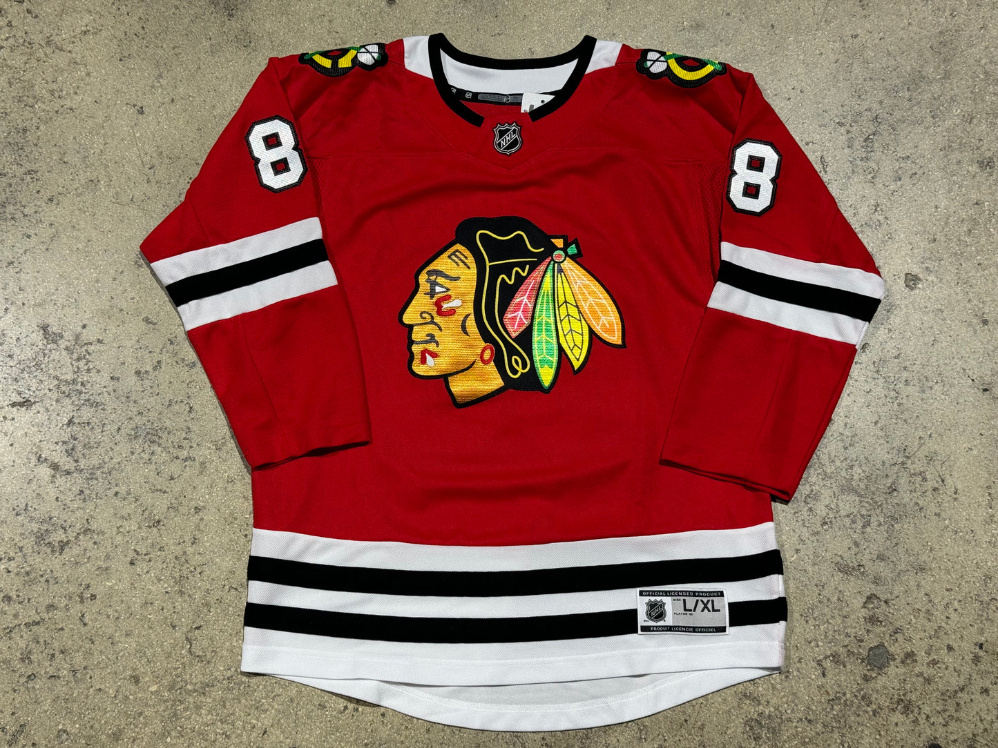 NHL Chicago Blackhawks Patrick Kane Jersey - Red Size Large