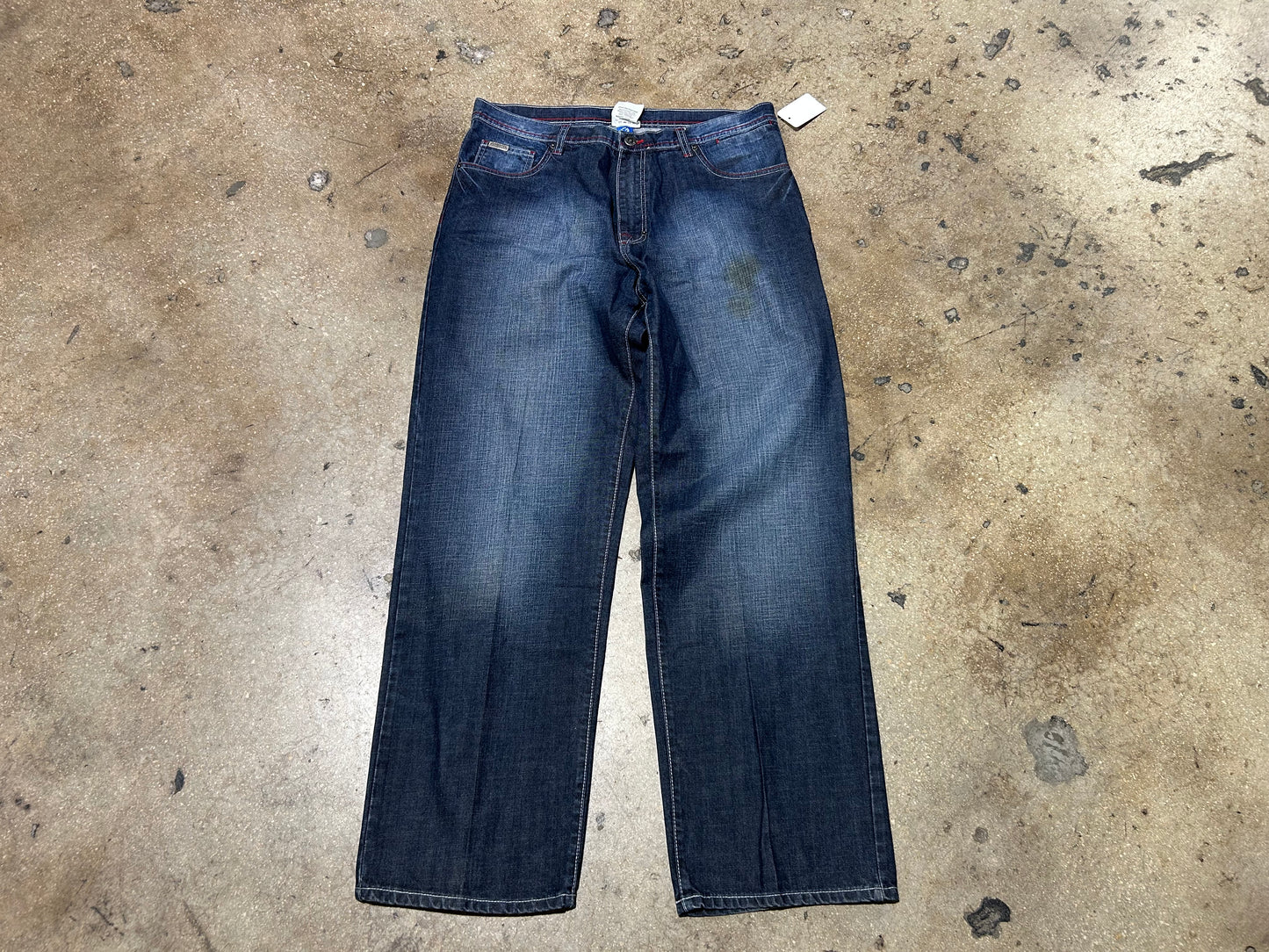 G Unit Logo Pocket Jeans - Blue / Red Size 34
