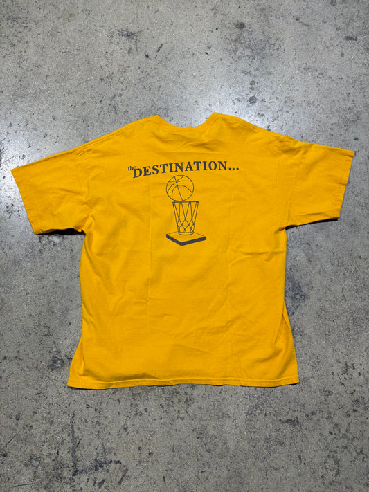 Los Angeles Lakers Journey Continues Tee - Yellow Size XL (23x29)