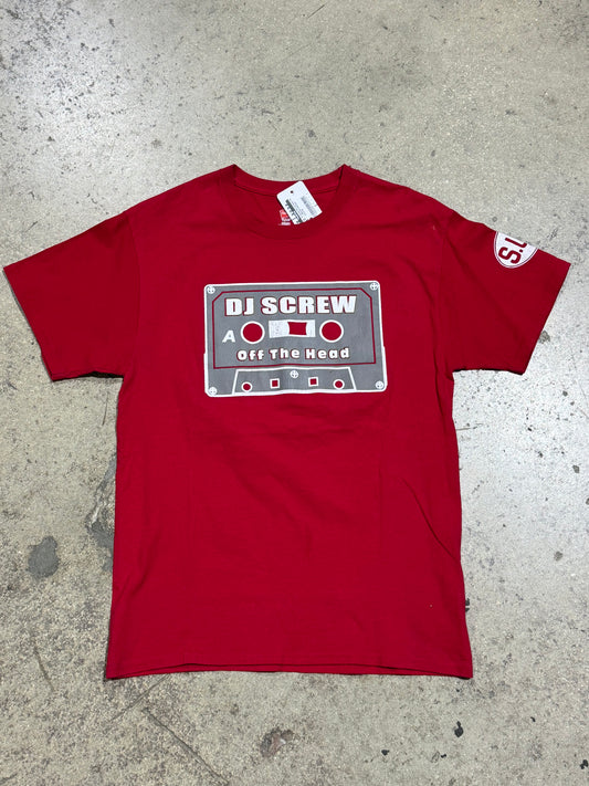 DJ Screw Off The Head Tee - Red Size Medium