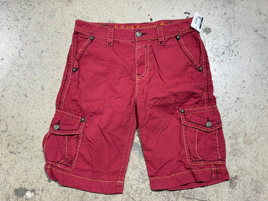 Rock Revival Corduroy Shorts - Red Size 34