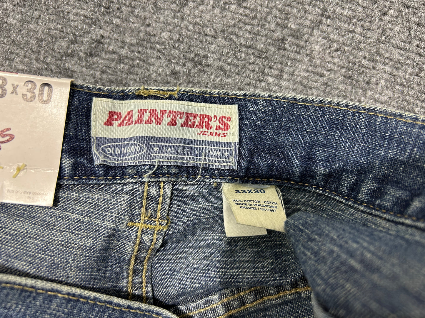 Old Navy Painters Jeans - Navy Size 33x30