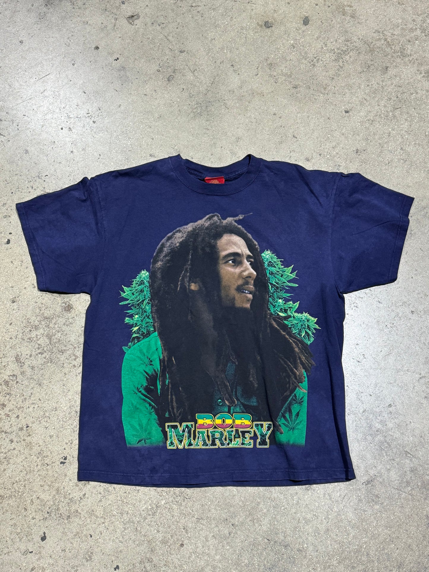 Bob Marley Plant Matter Tee - Navy Size XL