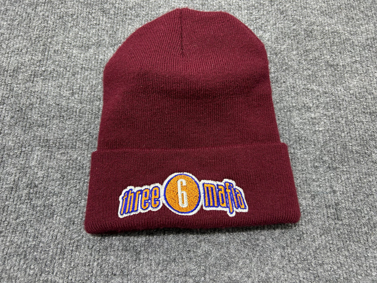 Three 6 Mafia Loud Records Beanie - Burgundy One Size