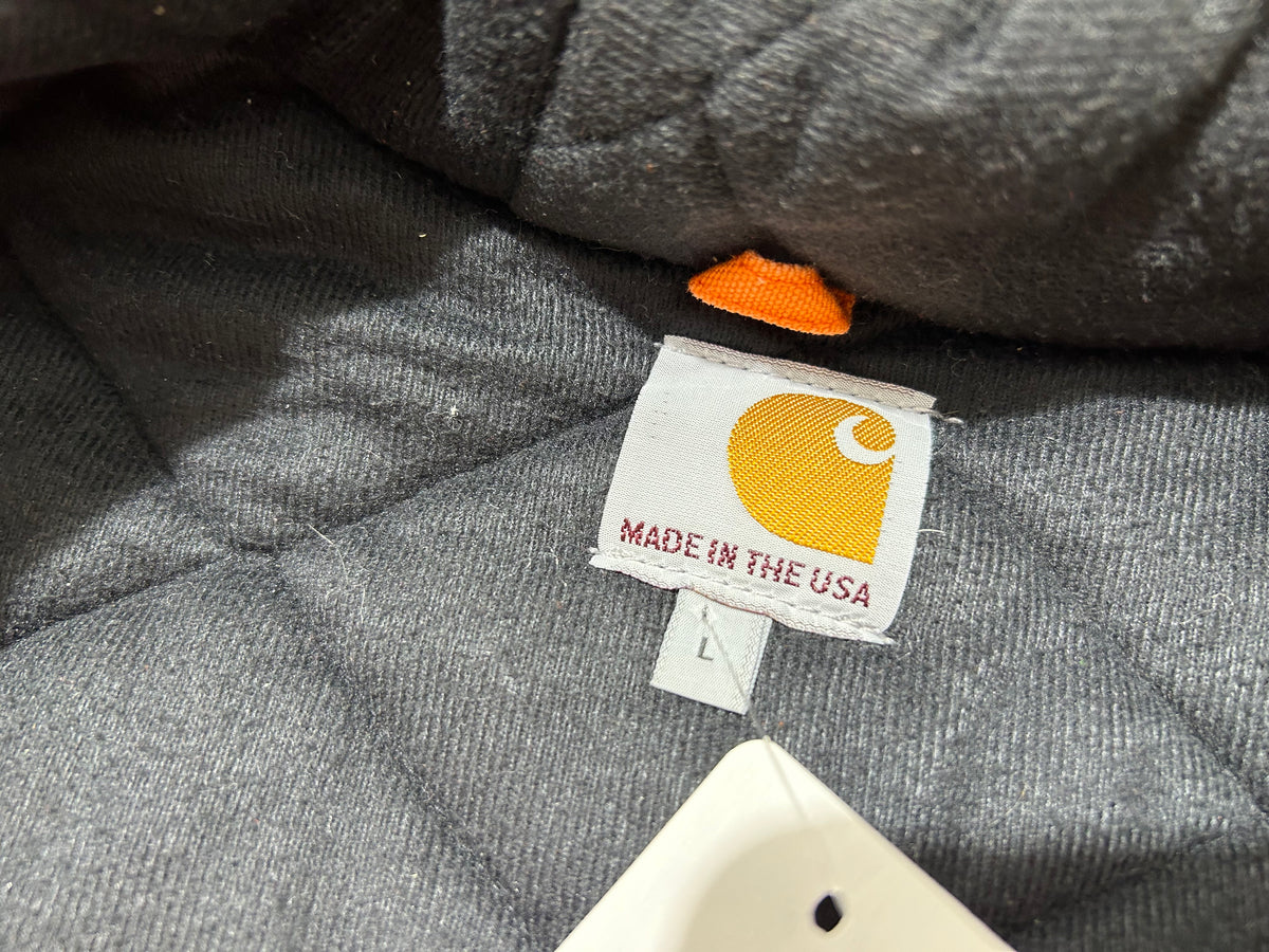 Carhartt Hooded Work Jacket - Orange Size Large