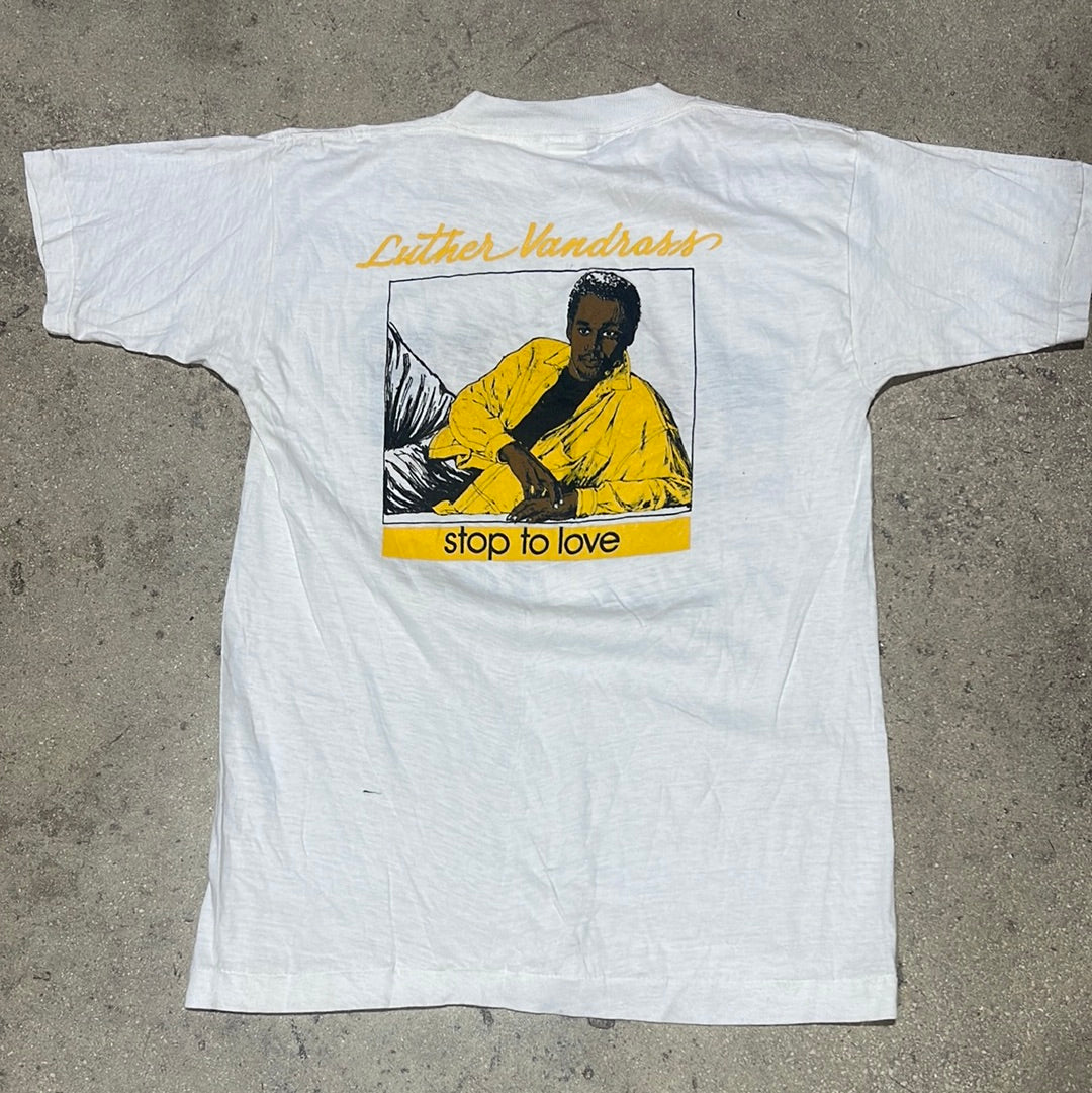 1987 Luther Vandross KOOLFEST Tee - White Size Large