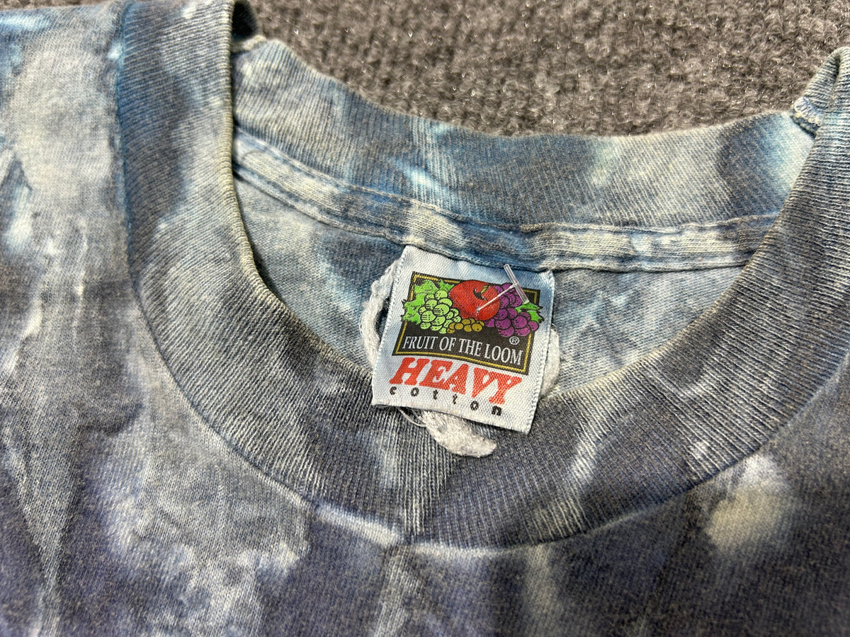 1998 Mickey Magic Bus Tye Dye Tee - Blue/Multi Size Large