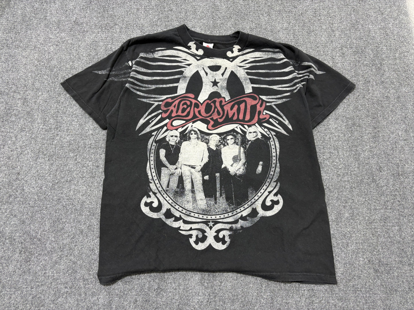 2009 Aerosmith World Tour Tee - Black Size Large