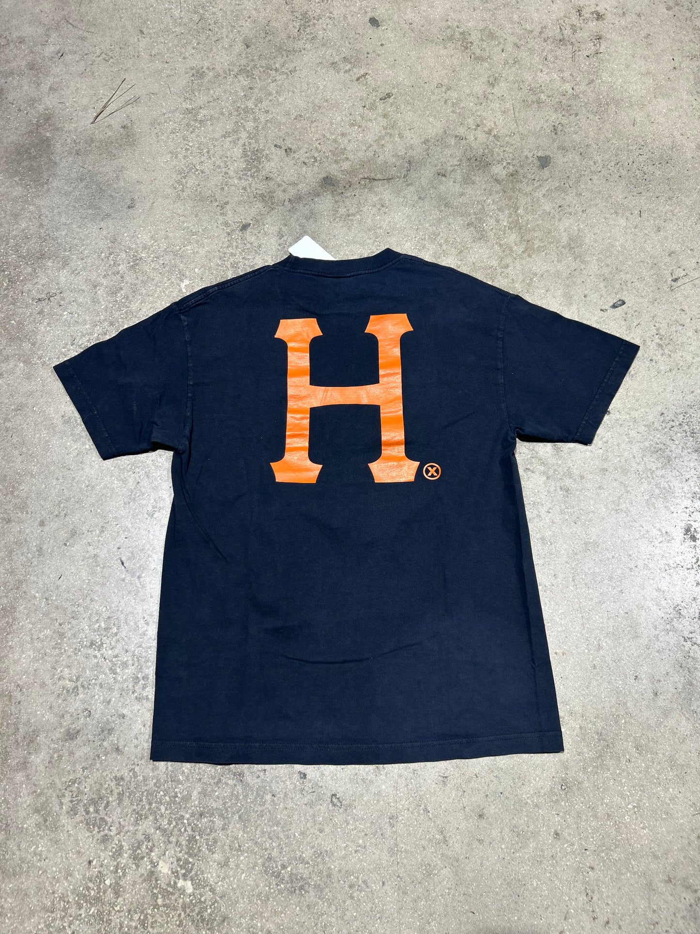 Huf Big H Tee - Black Size Large